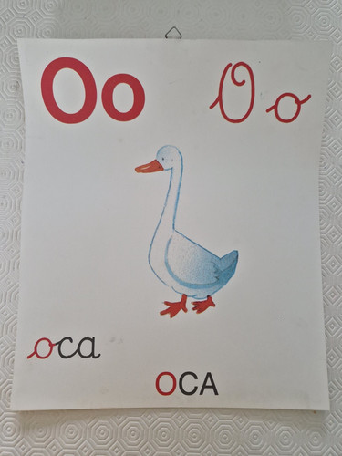 Abecedario parete vintage - abecedario, a