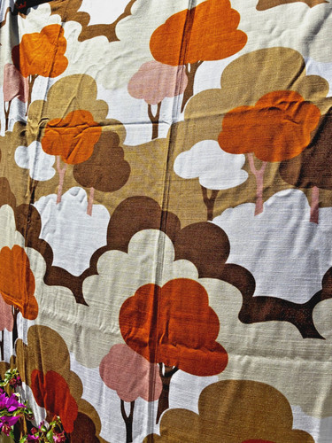 Vintage circa 1970s curtain - circa,