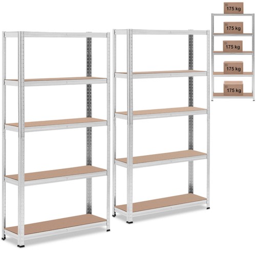 Scaffale metallico ripiani - scaffale, 5