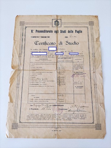 Documento storico originale - documento,