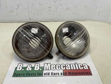 COPPIA VETRI FARI FANALI ANTERIORI 135mm ABTP 446 CITROEN DYANE 2CV RENAULT 4...