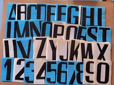 Stock lettere numeri adesivi - stock,