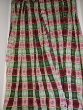 1 paio di tende vintage retrò anni 60 70 in tessuto di cotone 44" larghe x 63" lunghe
