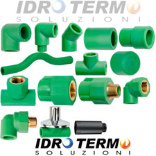 RACCORDI PPR VERDE D.20 FUSIO- A SALDARE PER IMPIANTI IDRAULICI CARICO ACQUA