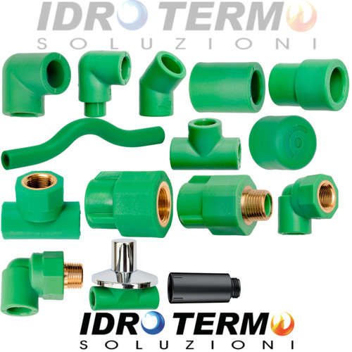 Raccordi ppr verde fusio - ppr, fusio-
