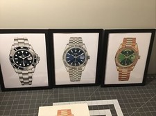 Set di tre stampe Rolex di