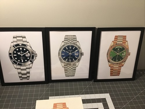 Set tre stampe - tre, rolex
