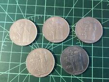 ITALIA Lotto 5 MONETE 100 LIRE MINERVA 1955 RARA 1956 1957 1958 1959