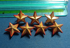 STELLETTE MILITARI IN METALLO DORATE A VITE DIVISA UNIFORME UFFICIALE ESERCITO