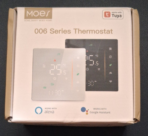 Termostato 006 nero touch moes - termostato,