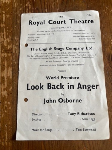 Look back anger world - look, in