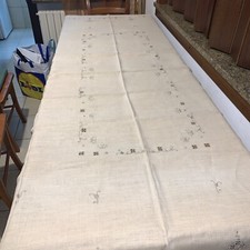 Tovaglia da 8 vintage anni 40