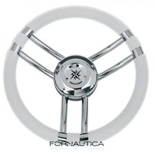 VOLANTE RUOTA TIMONE 3 RAZZE INOX E POLIURETANO Ø350 MM - PER BARCA GOMMONE - B
