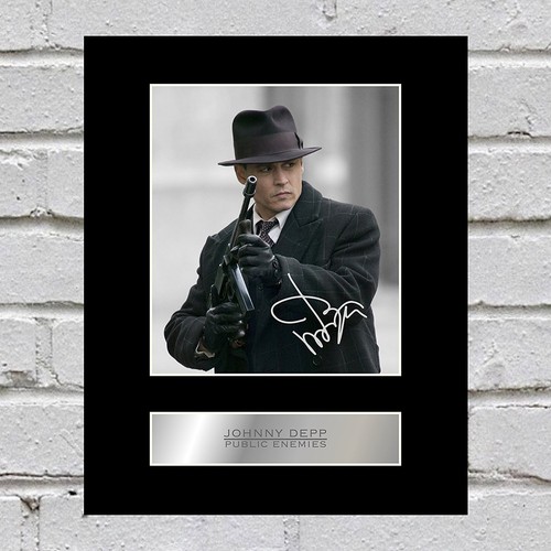 Johnny depp signed mounted - johnny,
