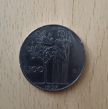 MONETA DA 100 LIRE DEL 1957