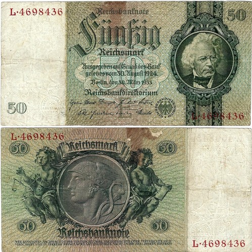 Reichsmark 1933 berlino - 50,