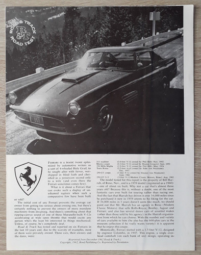 Brochure prova strada ferrari - brochure,