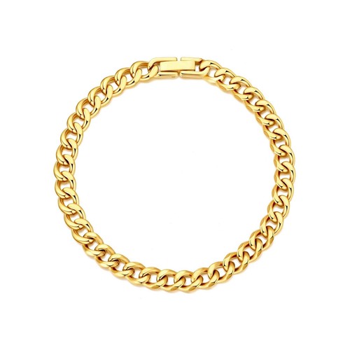 Bracciale uomo 6mm acciaio - bracciale,