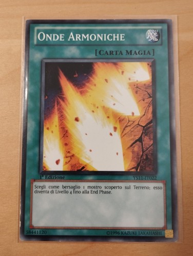 Carta onde armoniche - carta, yu-gi-oh!