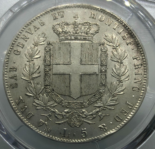Raro lire 1859 genova - 5,