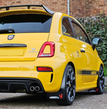 Parafanghi Fanghi Parafanghi Stile Rally ABARTH 500, 595, 695 Logo Nero W&R