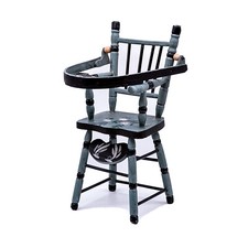 Vintage Seggiolone per Bambole Seggiolone Di Legno Dipinti a Mano 40 CM Altezza