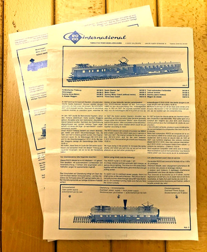 Roco istruzioni treno - istruzioni,