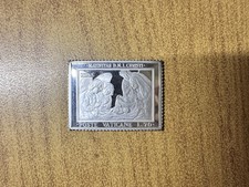FRANCOBOLLO IN ARGENTO POSTE VATICANE NATIVITÀ 14,5 gr ARGENTO 925 AN