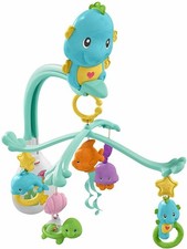 Fisher Price 3 in 1 Calma e Gioca Cavalluccio Marino Mobile CULLA DFP12 GIOCATTOLO PER BAMBINI