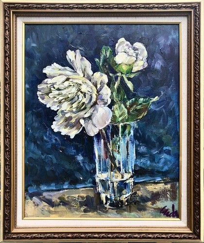 Quadro olio tela fatto - su, a