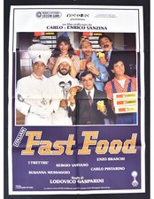 manifesto FAST FOOD vanzina braschi vastano drive in gasparini pistarino A335