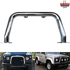 Paraurti Bull Nudge Bar cromato lucido barra A per 83-16 LR Defender 90 110 non climatizzatore