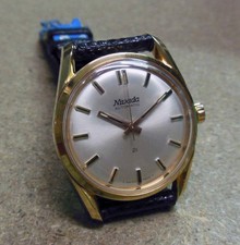 Orologio NIVADA WATCH-cs/met. dorato/acciaio/automatico-anni '60- NOS - 33mm