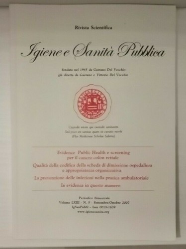 Igiene sanità pubblica - igiene, e