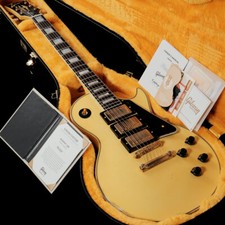 Gibson CS/ML 1957 Les Paul Custom 3pu pesante bianco antico con pungiglione S/N 741020