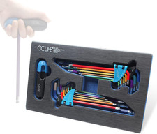 18 Pezzi Set Chiavi Esagonali Chiavi a Brugola Con Impugnatura a T 