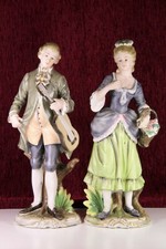 Coppia di ceramiche policrome