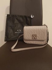 Borsetta con tracolla color tortora chiusura bottone magnetico - Armani Exchange