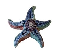 Ceramica Caltagirone Sicilia Stella Marina ceramica da appendere Vintage anni 70