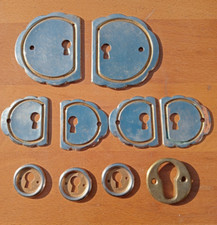 bocchette per serrature antiche lotto 10 pezzi originali d'epoca varie tipologie