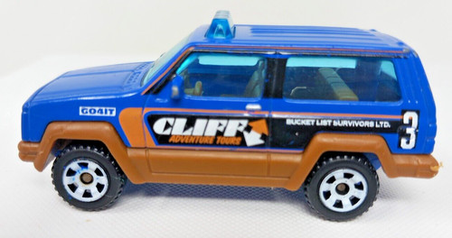 Matchbox jeep cherokee - jeep, cliff