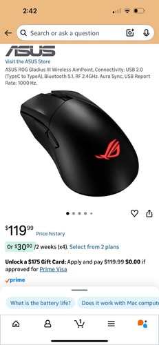 Asus rog gladius iii mouse - asus,