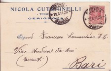19-PUGLIA-Foggia-Cerignola-Pubblicitaria Tessuti Cutragnelli-v.1914 x Bari