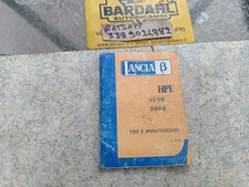 Lancia Beta HPE - 1600- 2000- USO E MANUTENZIONE