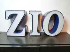 Lettere Luminose insegna Vintage Cassone ZIO Design anni 70 80