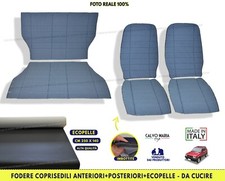 Fodere sedili Fiat Panda Sisley Ecopelle al METRO Nero 4X4 Fodere Set  per auto 