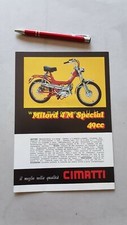 Cimatti 49 Milord 4M Special tubone anni '70 depliant originale moto brochure