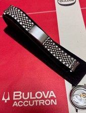 Bracciale vintage Accutron Bulova Spaceview misura perline di riso 11/16 pollici anni 60