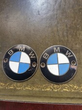 Coppia emblemi serbatoio originali BMW R50/5 R60/5 R75/5 logo smaltato 1230769 