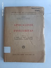 Apocalisse e insecuritas /